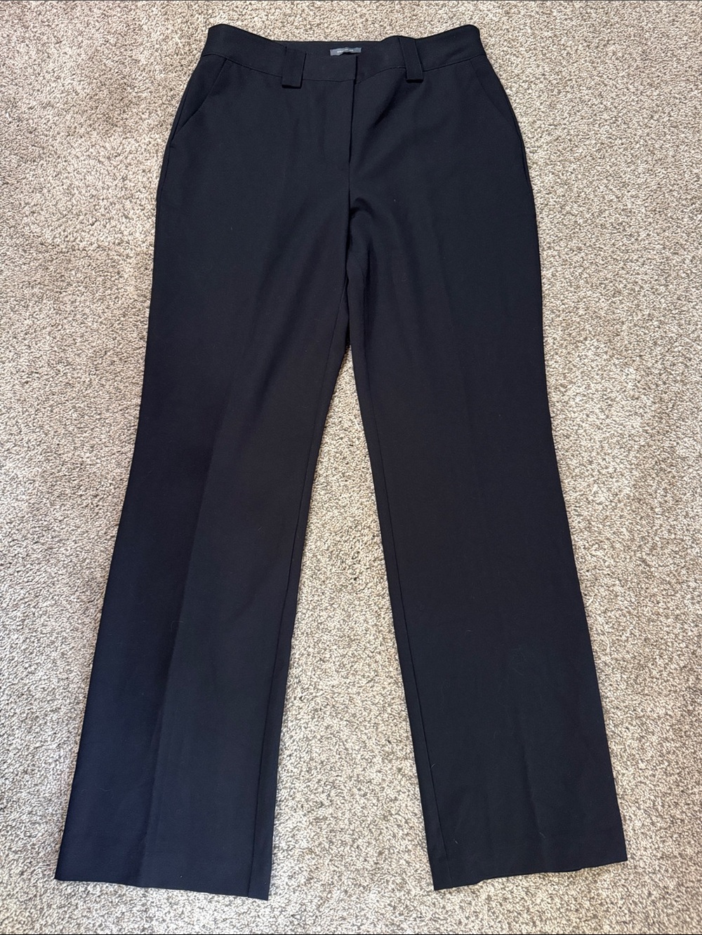 Worthington Black Straight-Leg Dress Trousers